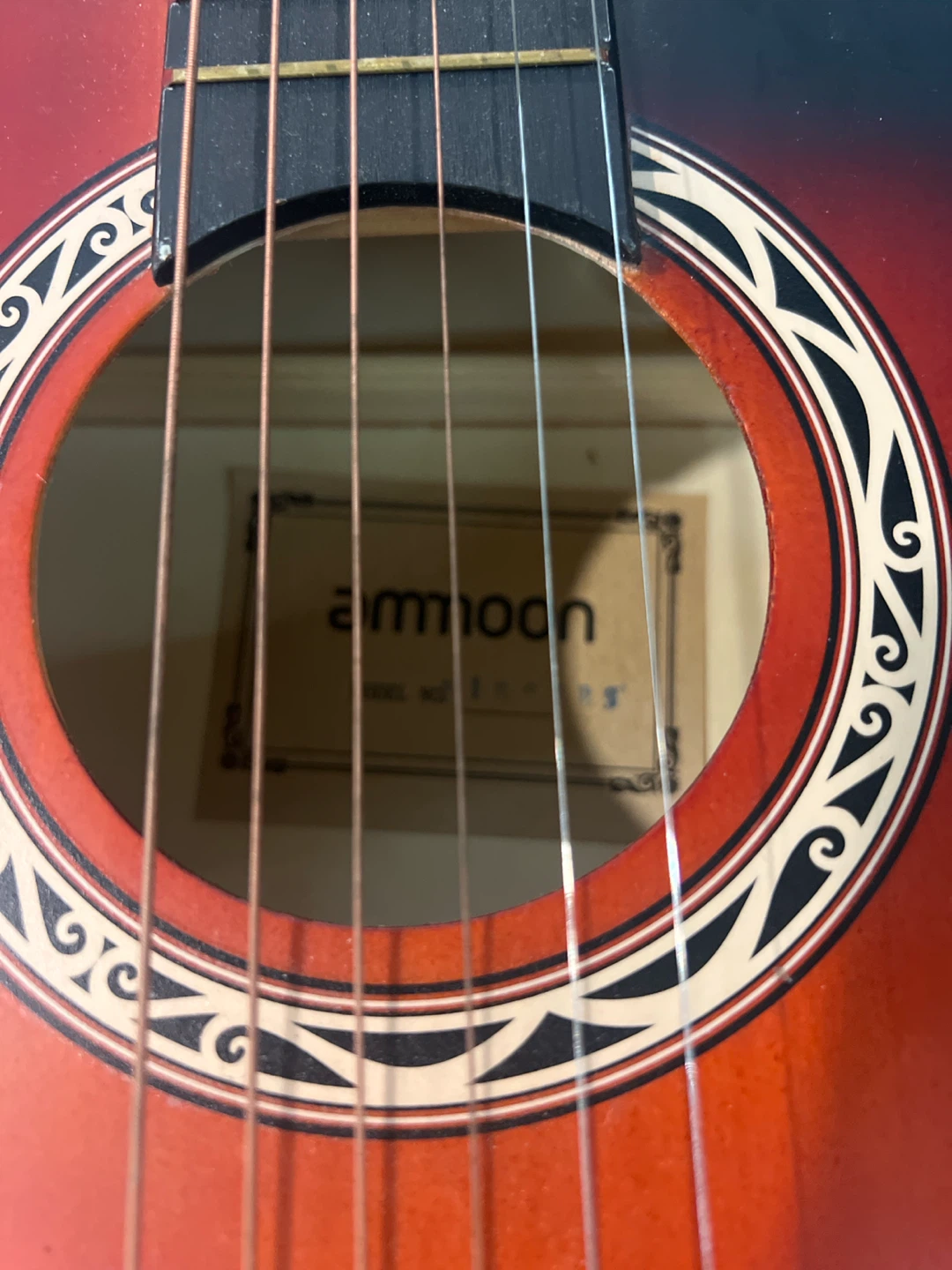 Amoon Acoustic Guitar with Gig Bag - photo 2