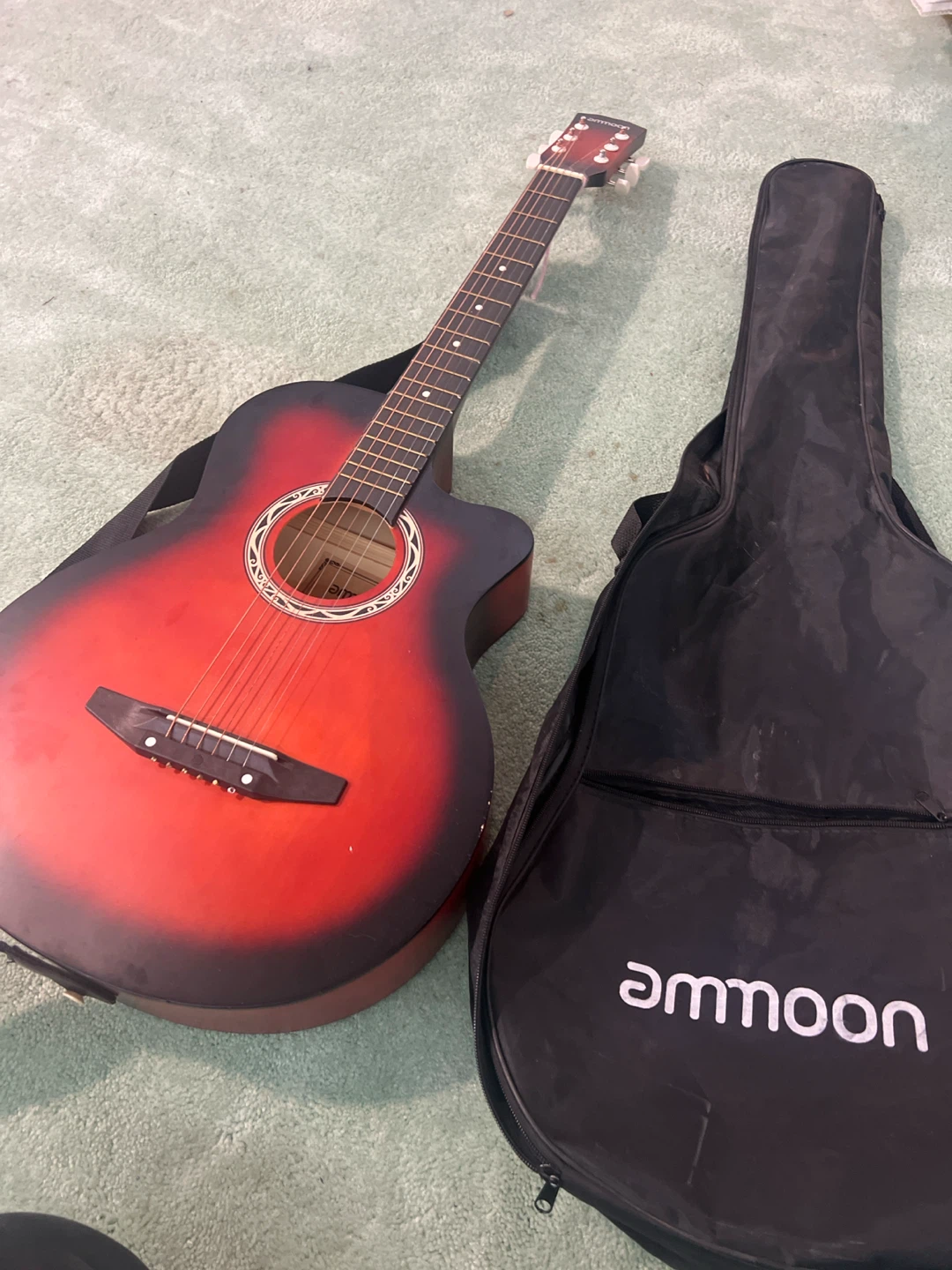 Amoon Acoustic Guitar with Gig Bag - photo 3