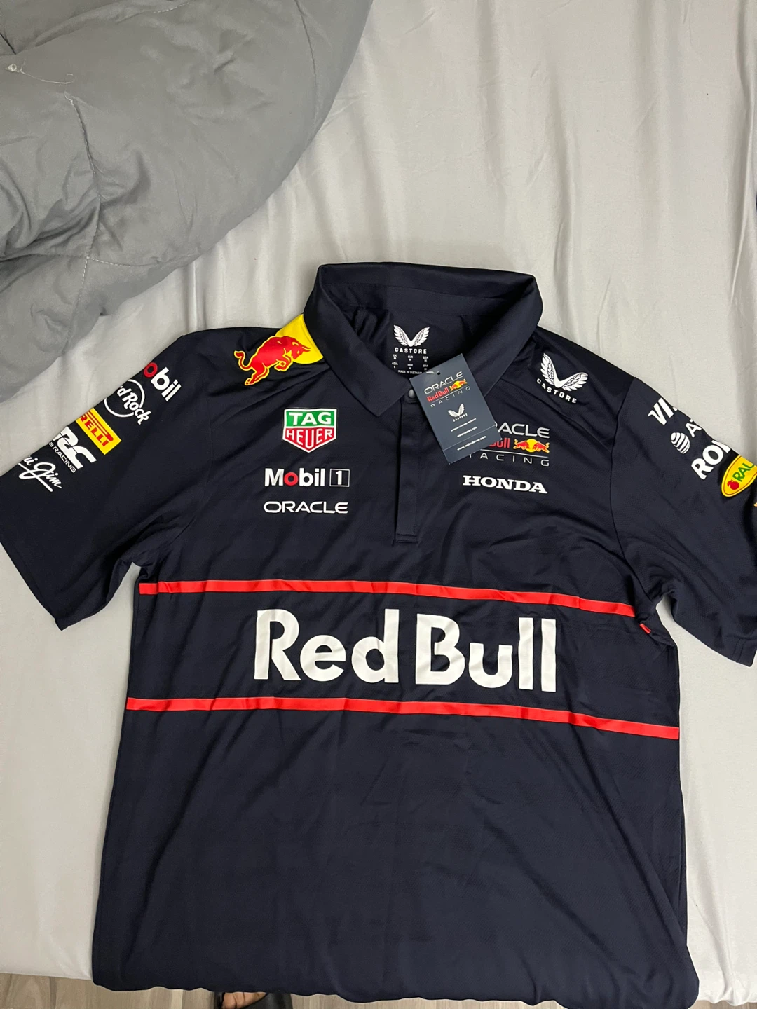 Castore Oracle Red Bull Racing Polo Shirt - Medium - photo 2