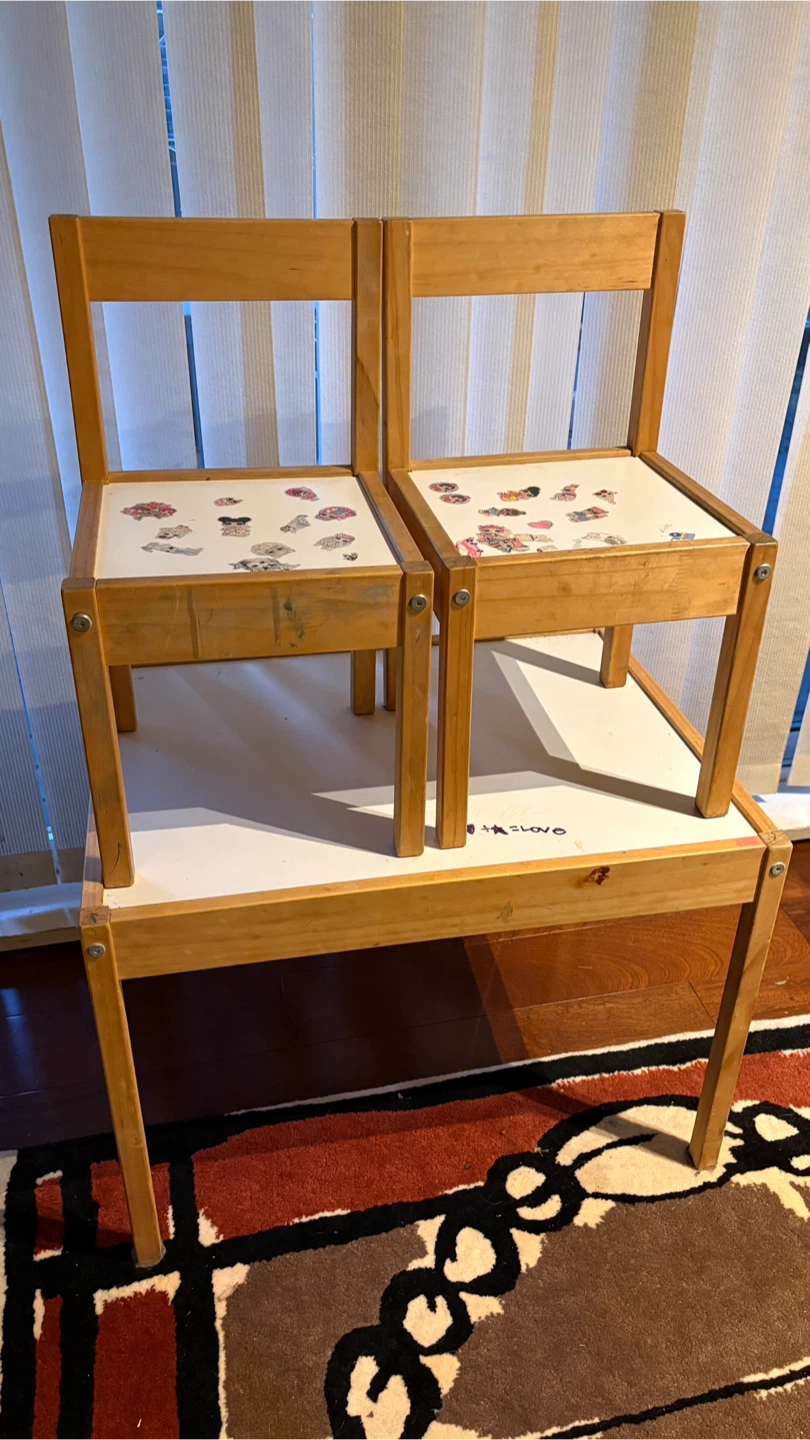 Wooden Kids Table and Chairs Set - photo 2