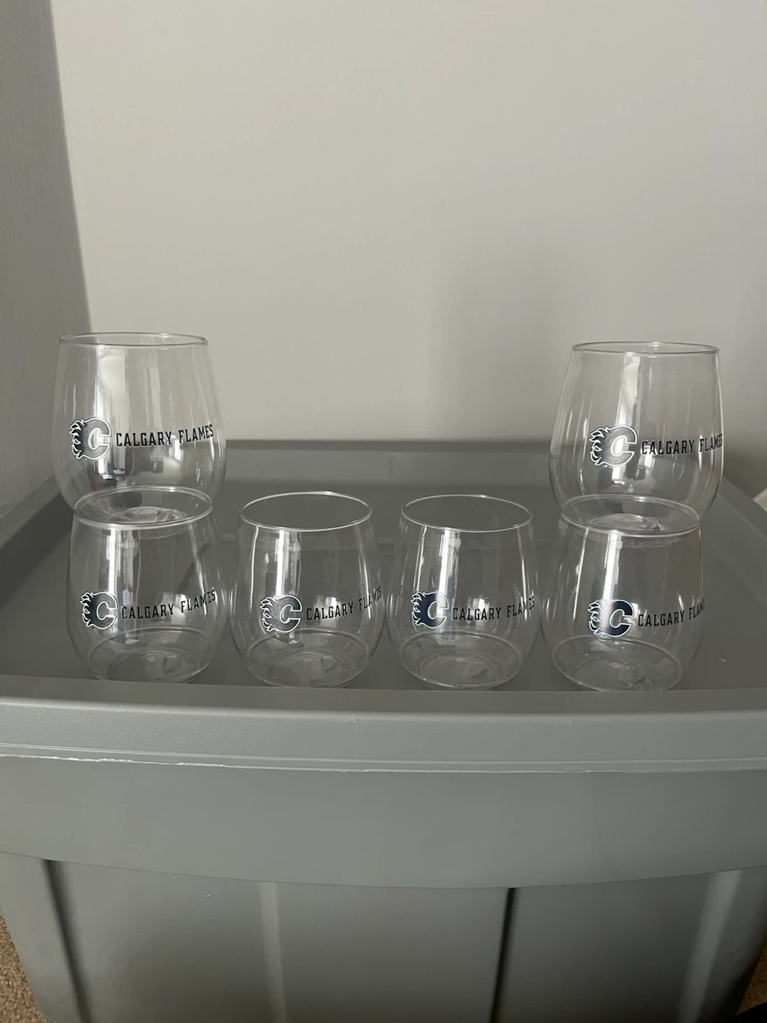 Calgary Flames Plastic Glasses