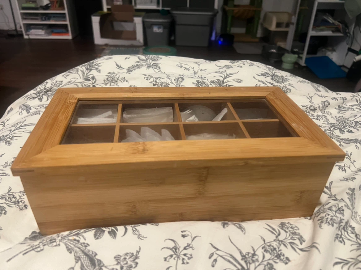 Bamboo Tea Box Organizer - photo 2