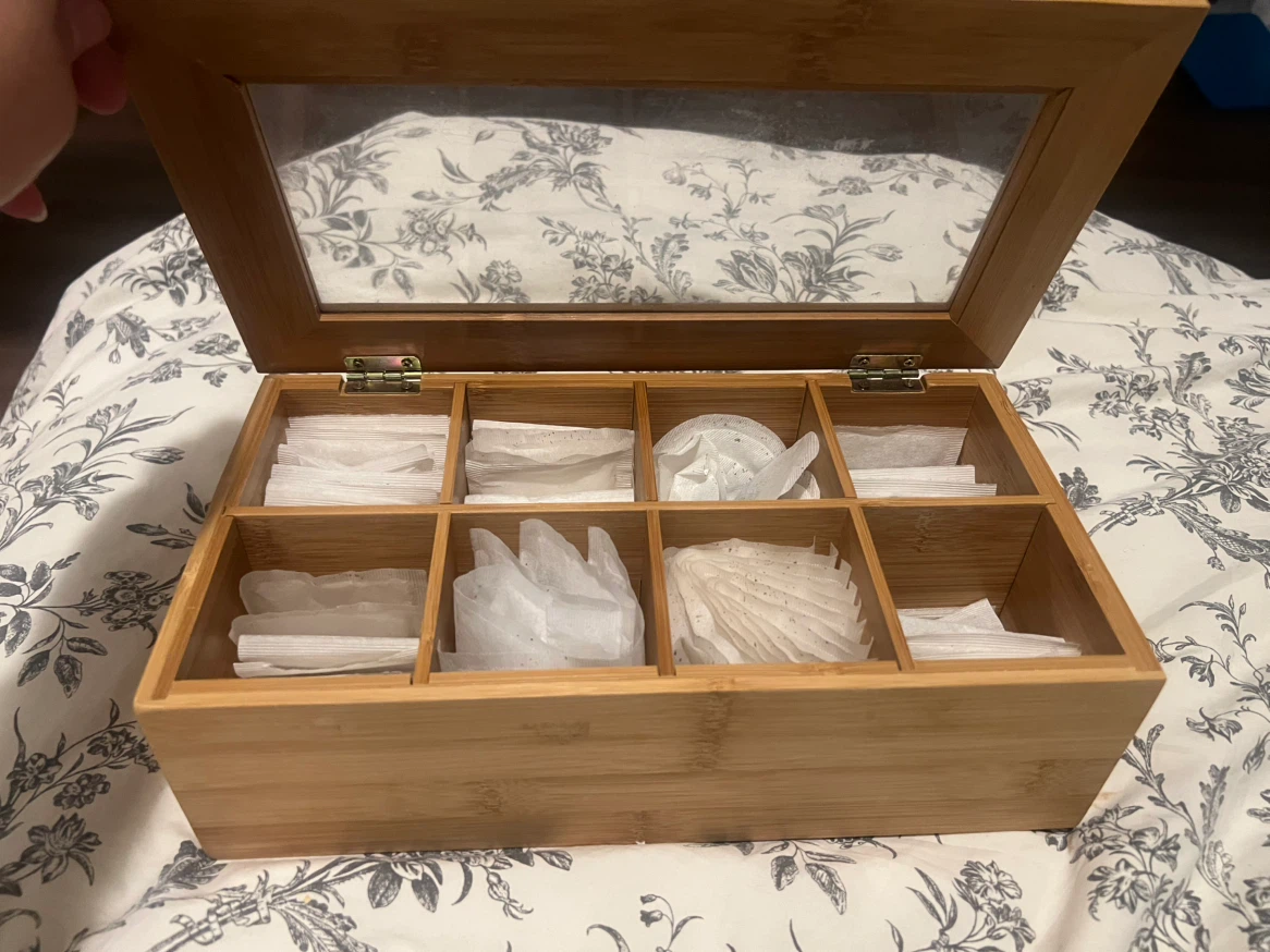 Bamboo Tea Box Organizer - photo 3
