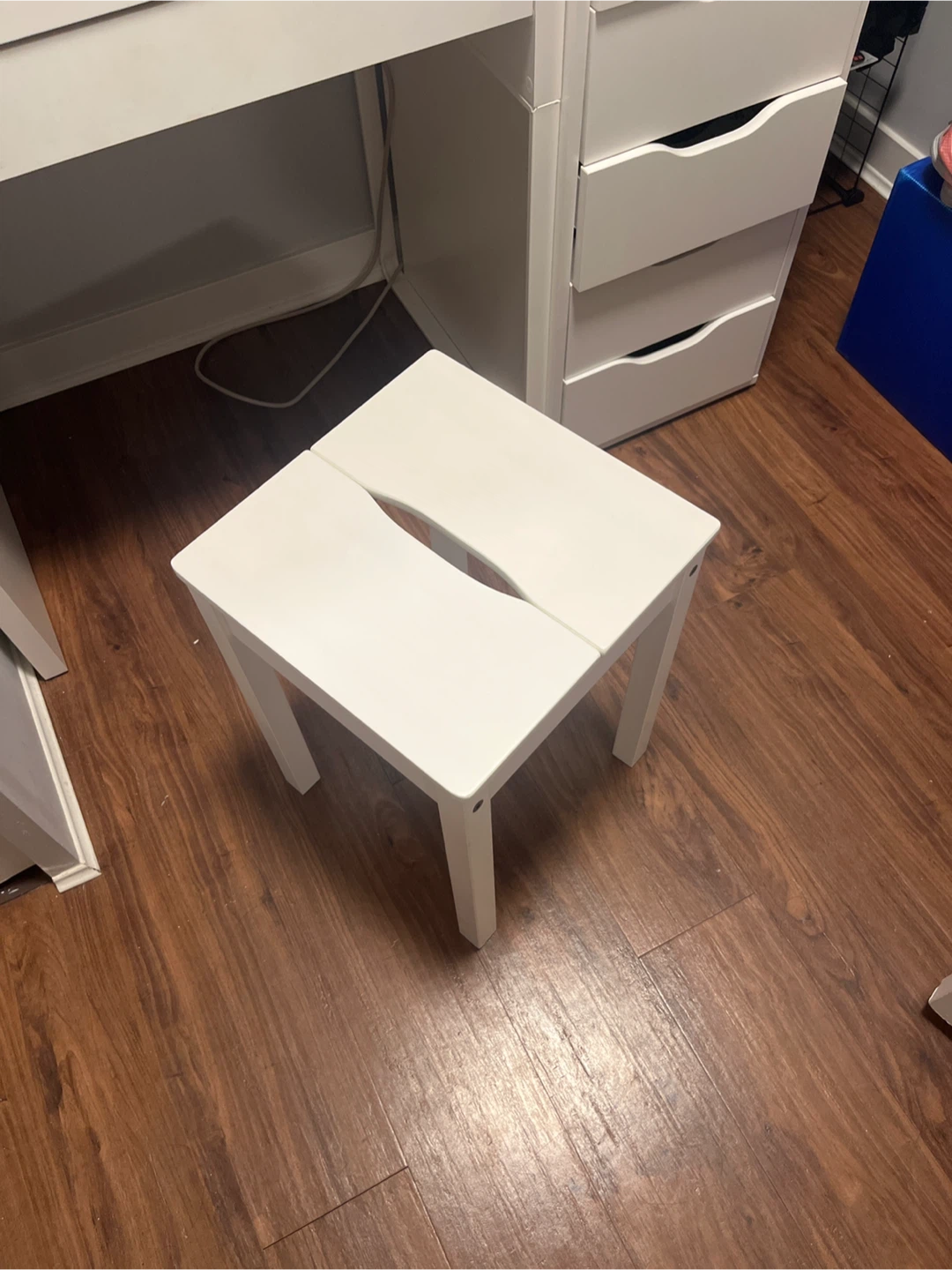 White Step Stool