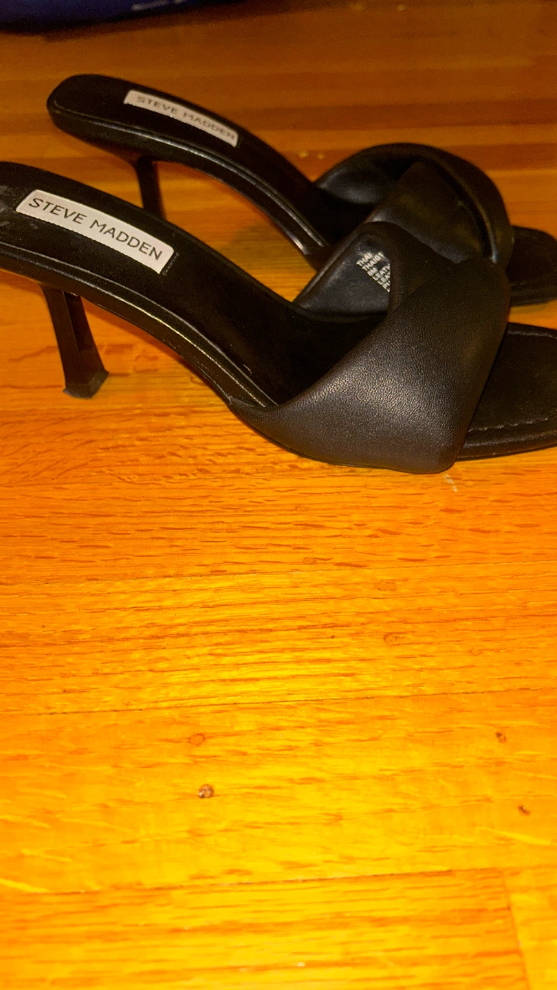 Steve Madden Black Padded Slide Heels - photo 4