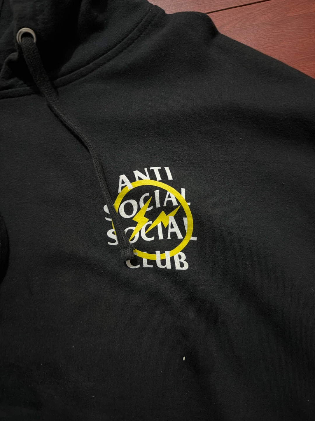 Anti Social Social Club x Fragment Hoodie in Black - photo 4