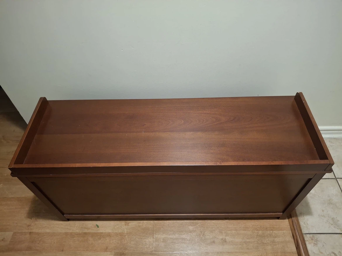 Wooden Storage Bench with Two Cubbies - photo 2