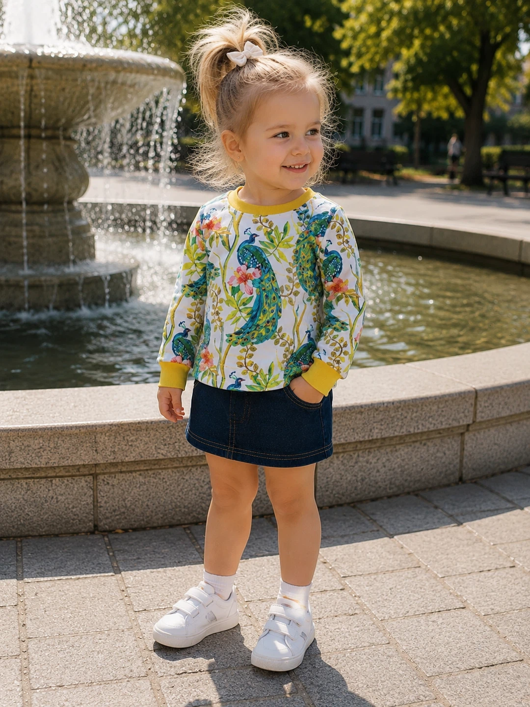 Girls’ 2-Piece Outfit Set – Size 98 (Approx. 2–4 Years)