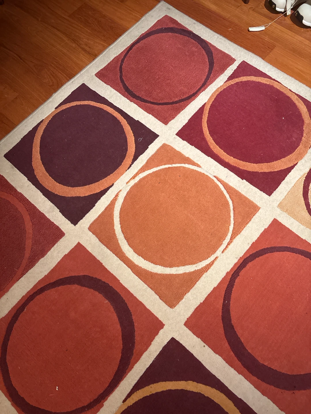 Retro Circle Pattern Area Rug 60 × 90 - photo 2
