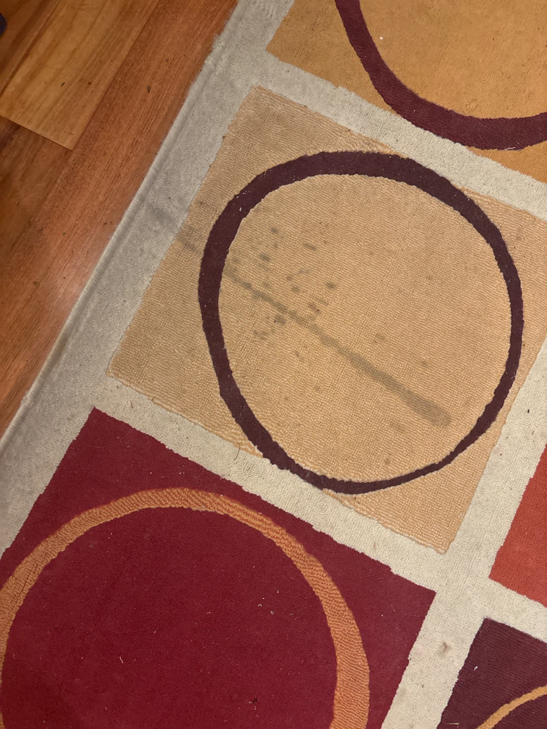 Retro Circle Pattern Area Rug 60 × 90 - photo 3