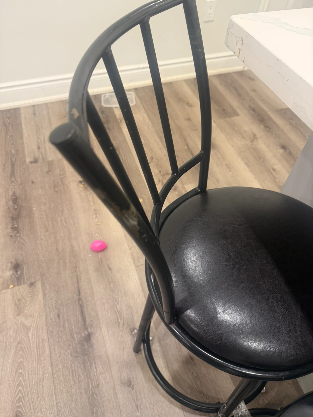 Set of 3 Black Bar Stools - photo 5