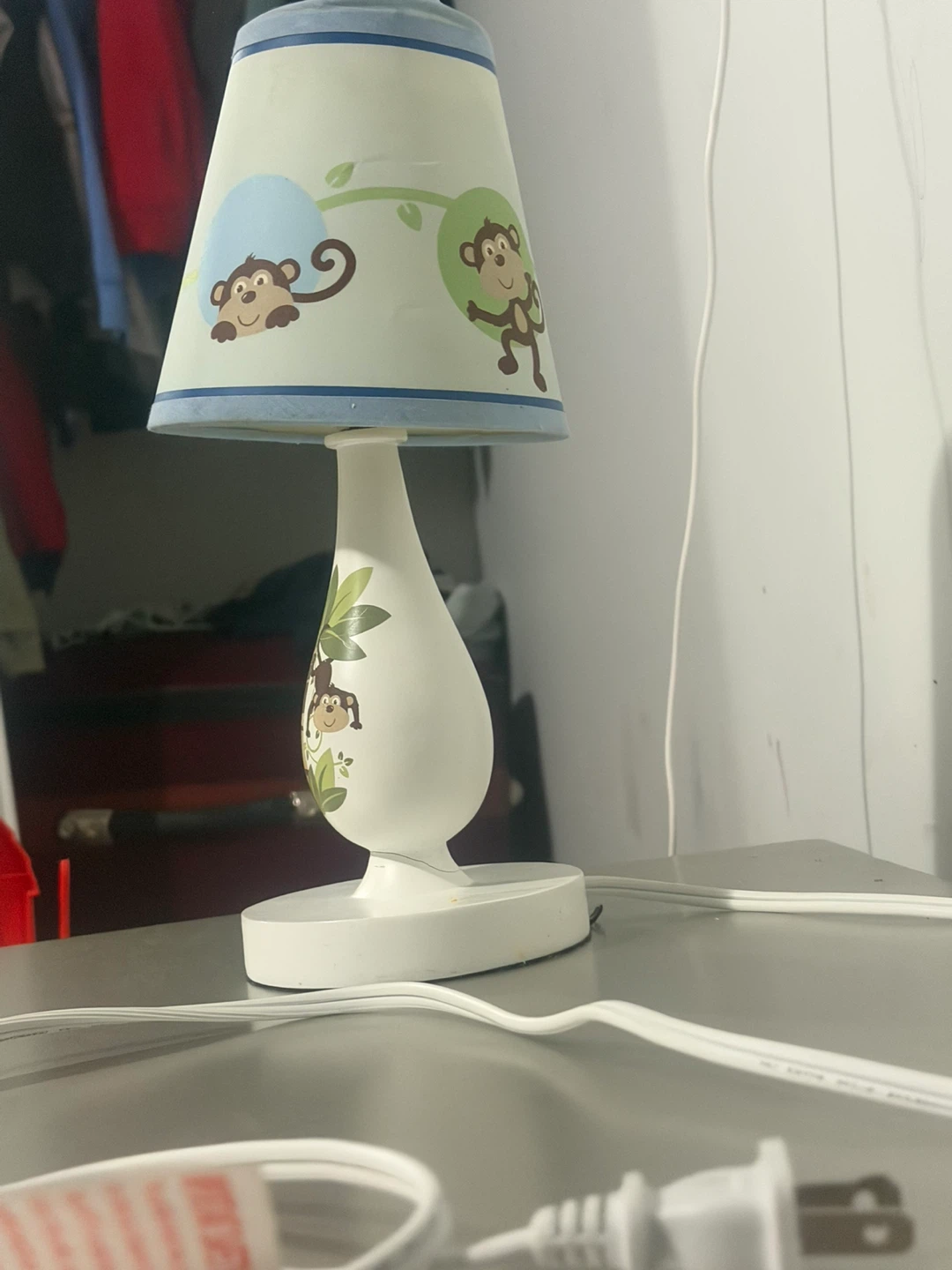 Monkey Themed Kids Table Lamp