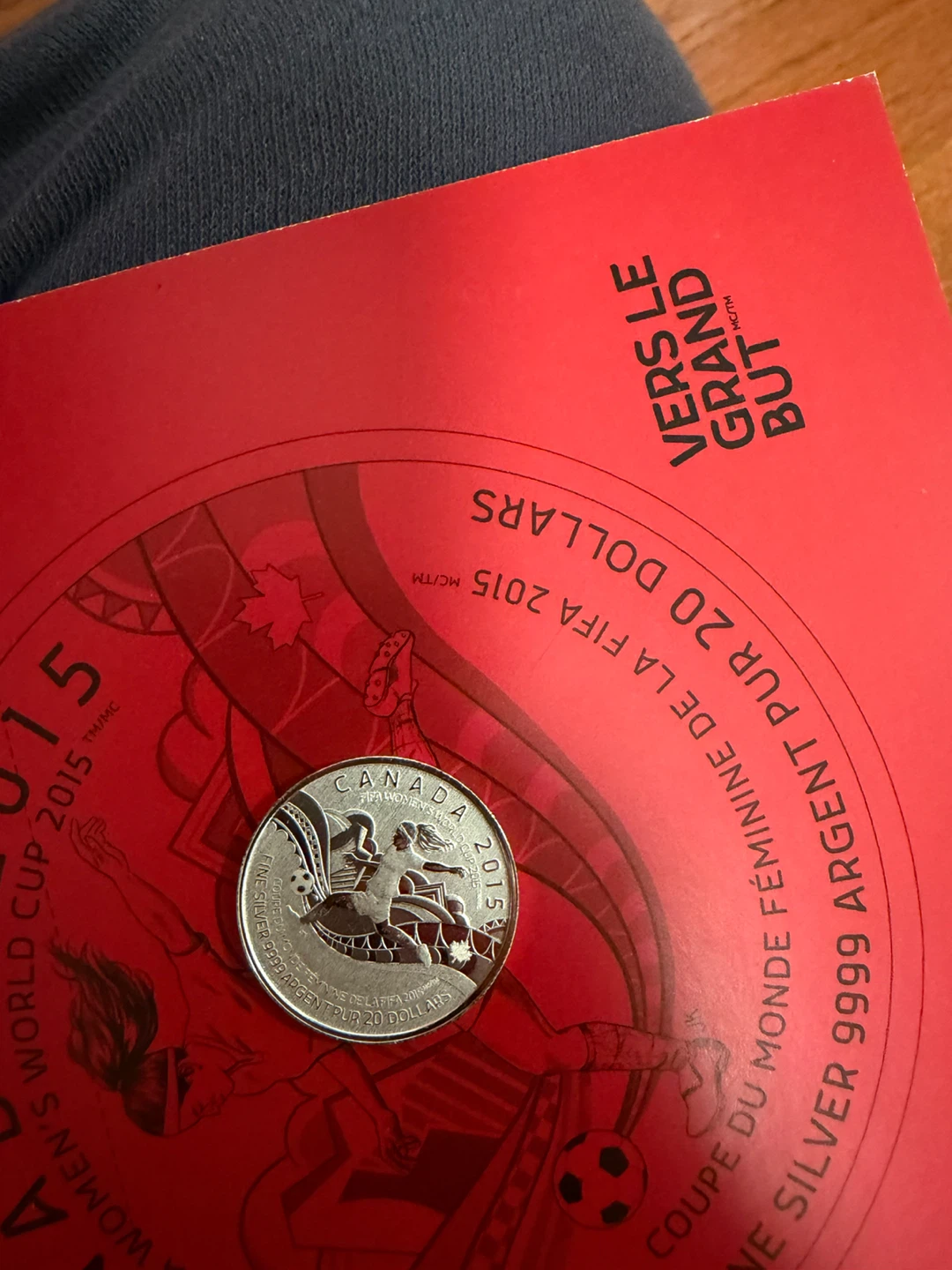 2015 FIFA Women's World Cup $20 Fine Silver Coin