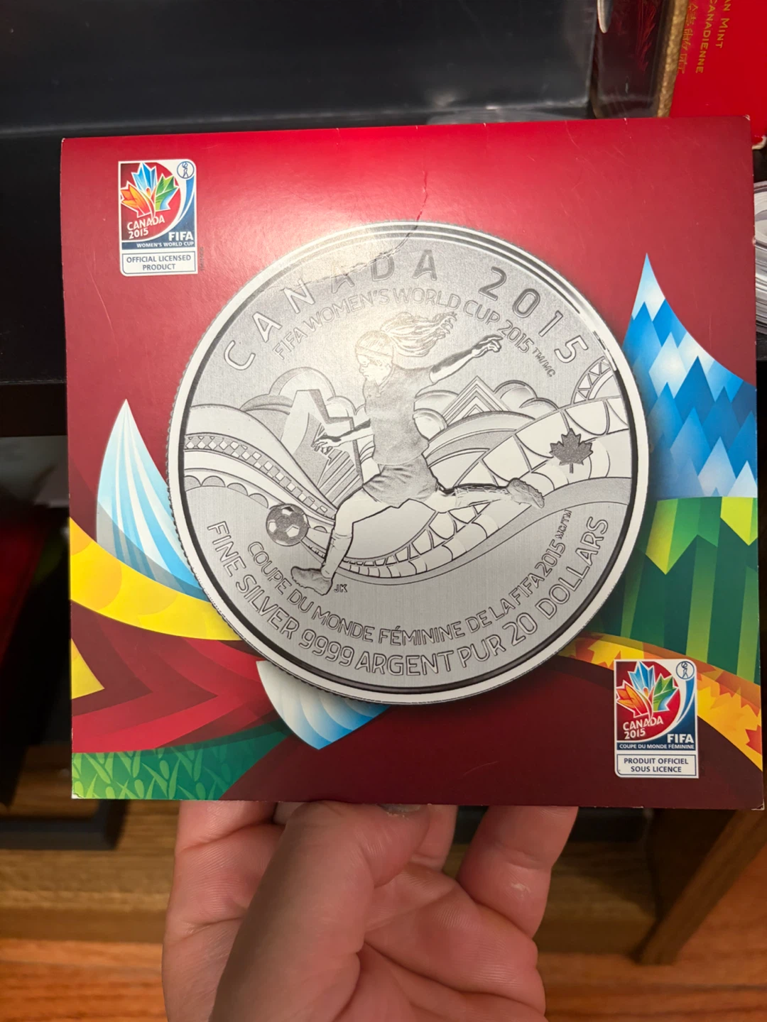 2015 FIFA Women's World Cup $20 Fine Silver Coin - photo 5