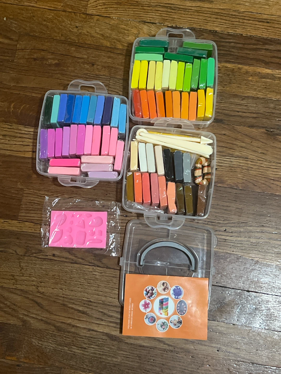 Multi-Color Polymer Clay Kit with Case