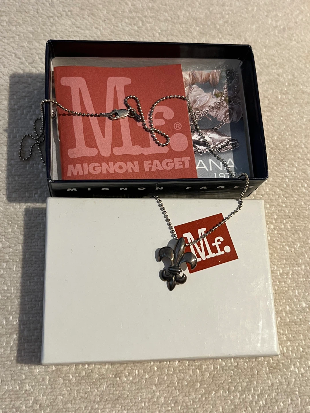 Mignon Faget Fleur-de-lis Sterling Silver Necklace