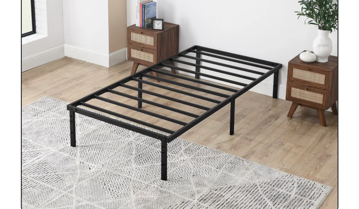 Twin size Black Metal Bed Frame
