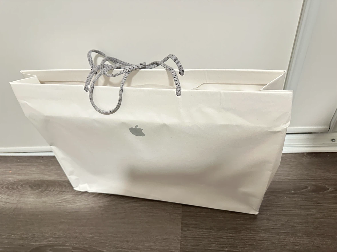 Apple MacBook Air box and bag