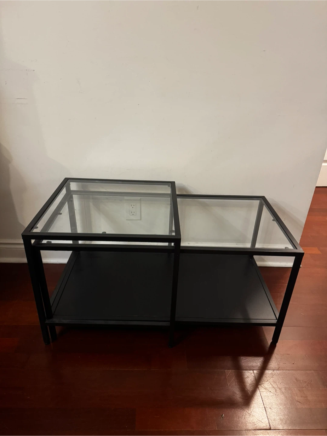 Modern Glass Coffee Table Set – 2 Pieces - photo 4