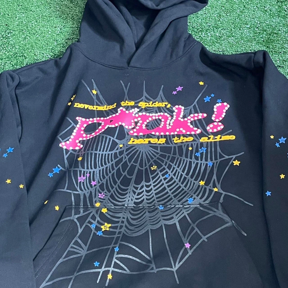 Spider Sp5der Hoodie Black