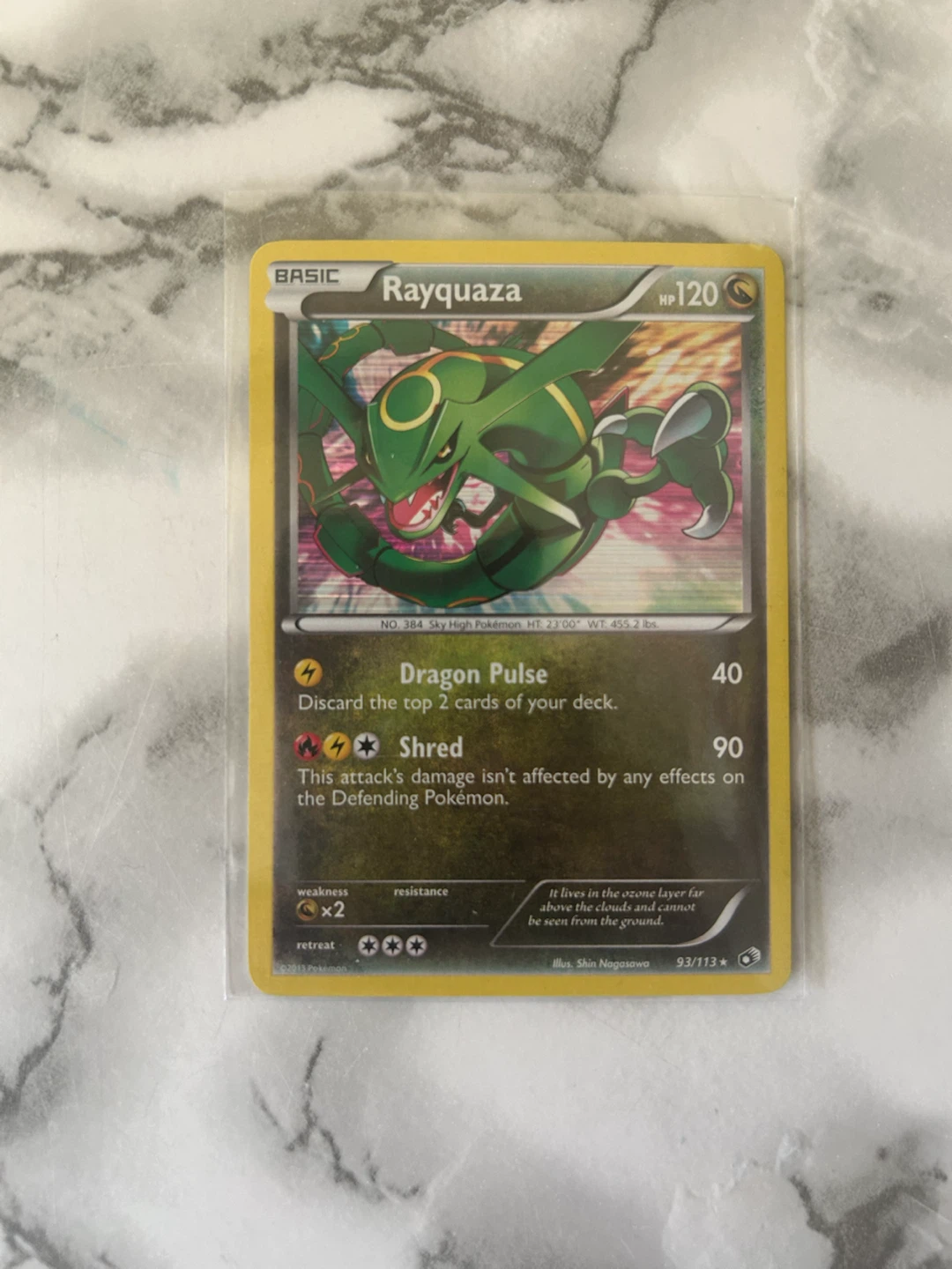 $50 Rayquaza from Legendary Treasures