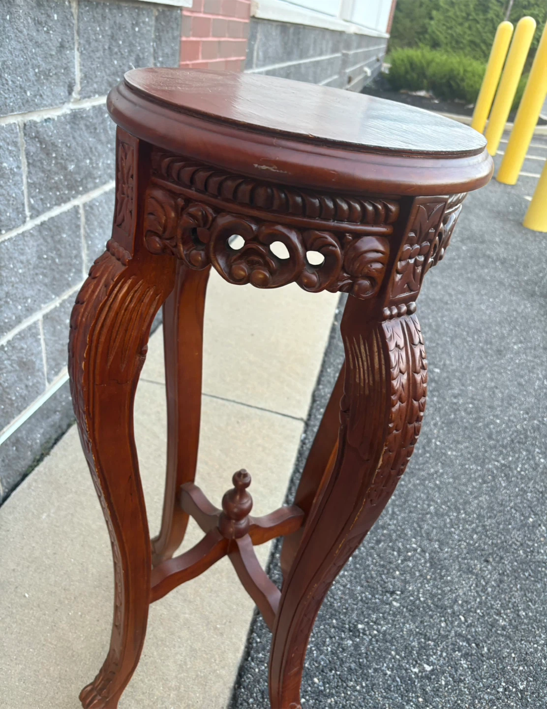 Wooden planter stand