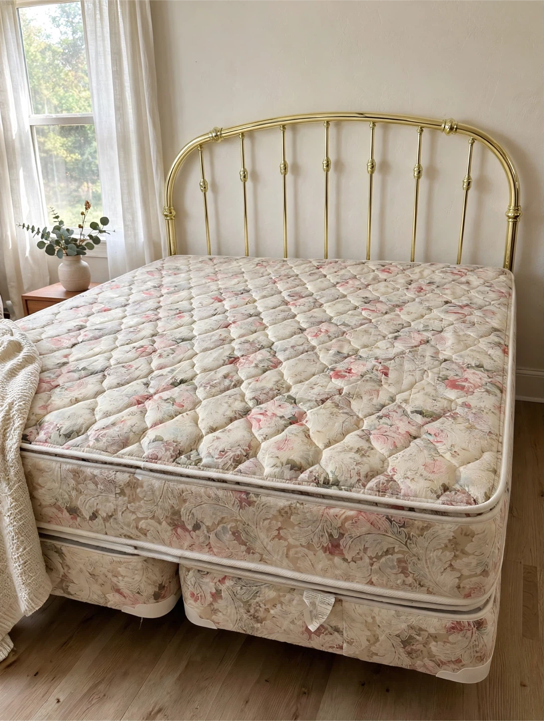 Vintage Brass KING Bed Set with Mattress & Box Spring - photo 4