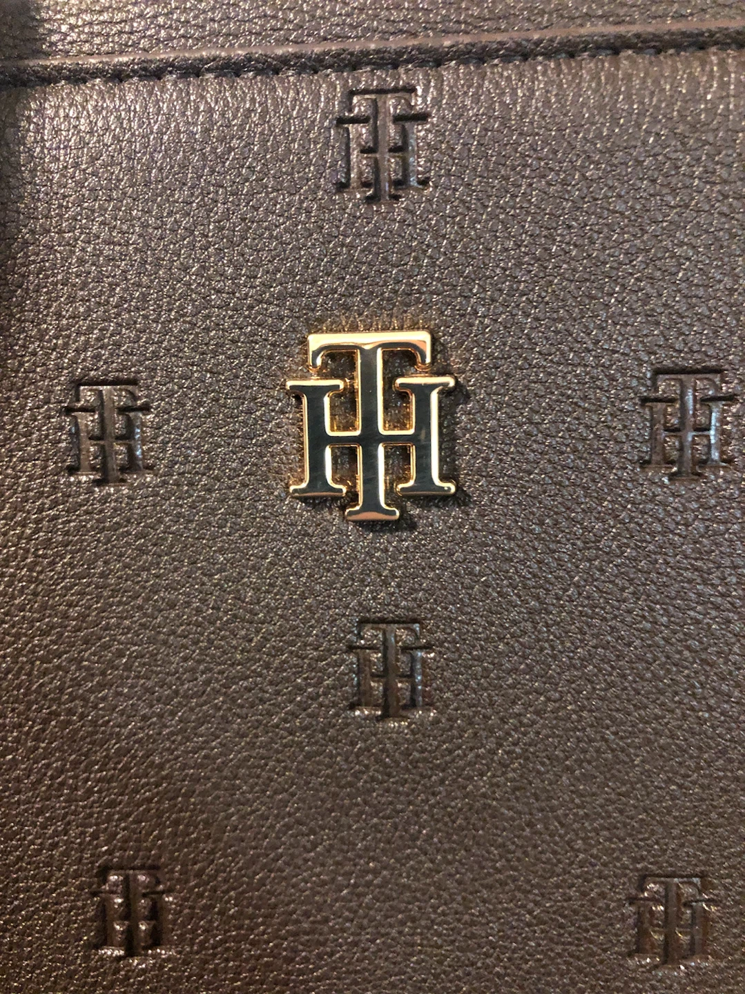 Tommy Hilfiger Brown Monogram Satchel Bag - photo 5