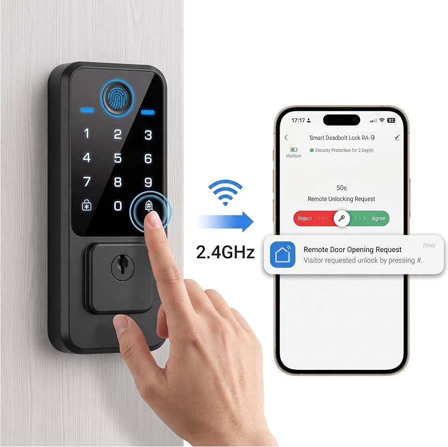 🔥 Brand NEW – WiFi Smart Door Lock | Fingerprint & Keyless Entry - photo 4