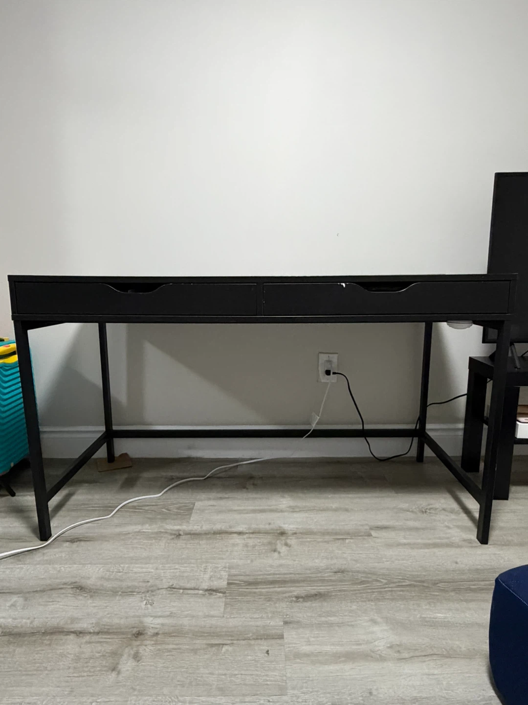 Black Desk with Two Drawers - photo 2