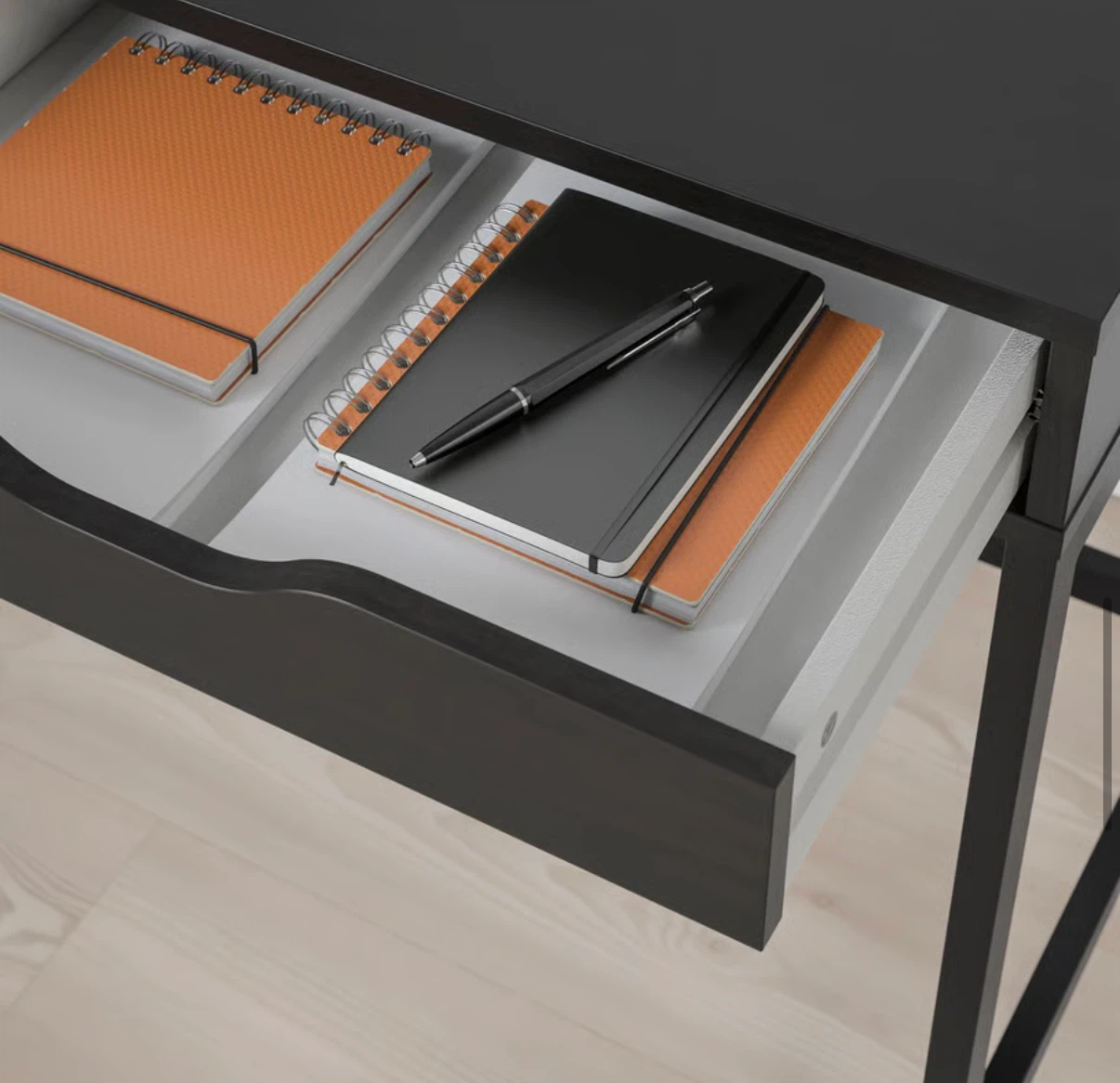 Black Desk with Two Drawers - photo 4