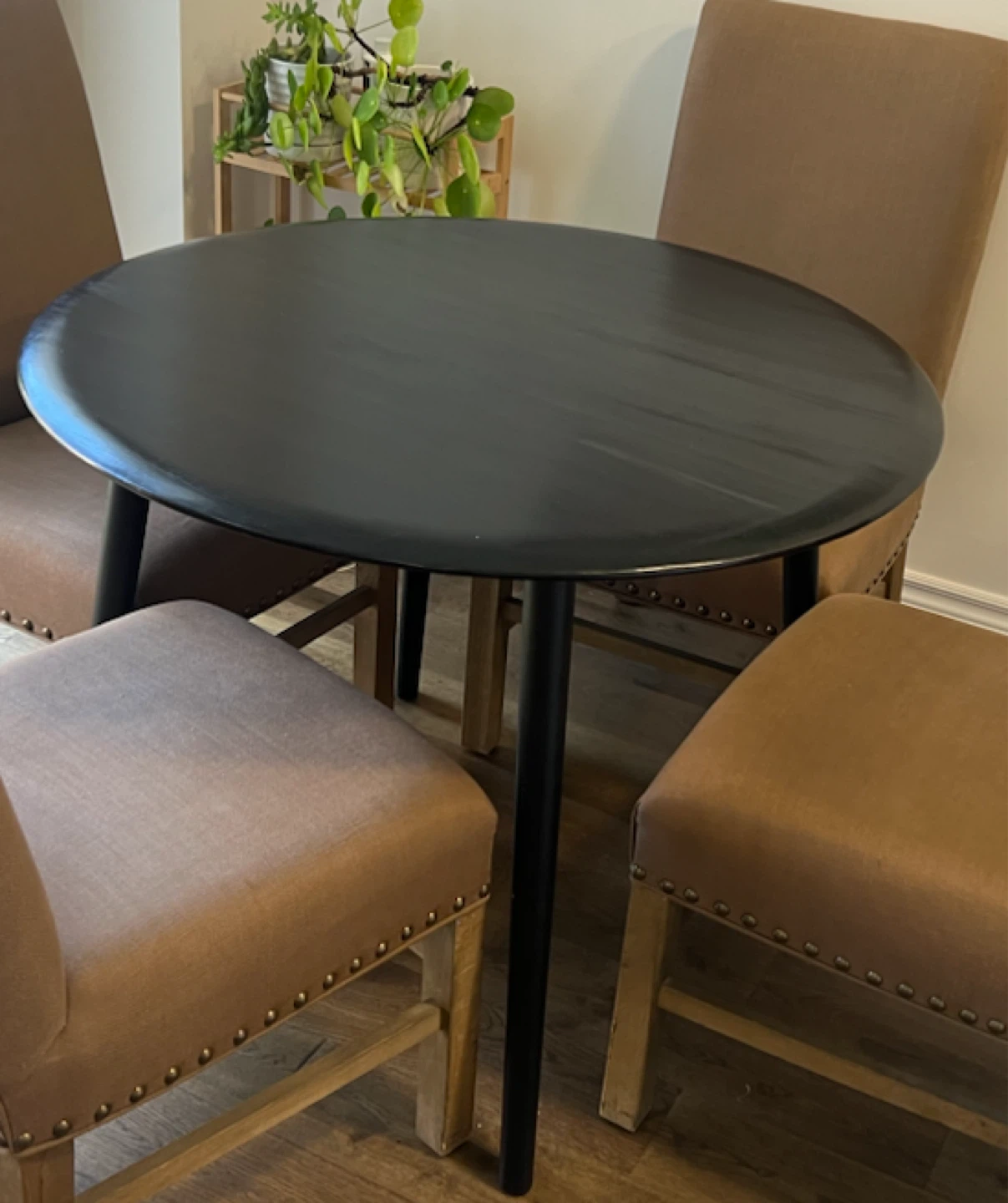 EQ3 Kacia Round Dinette Table - Black - photo 5
