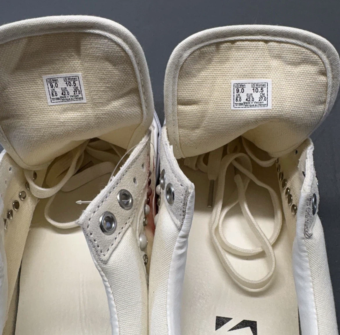 Vans Off The Wall Studded Cream Sneakers - photo 5