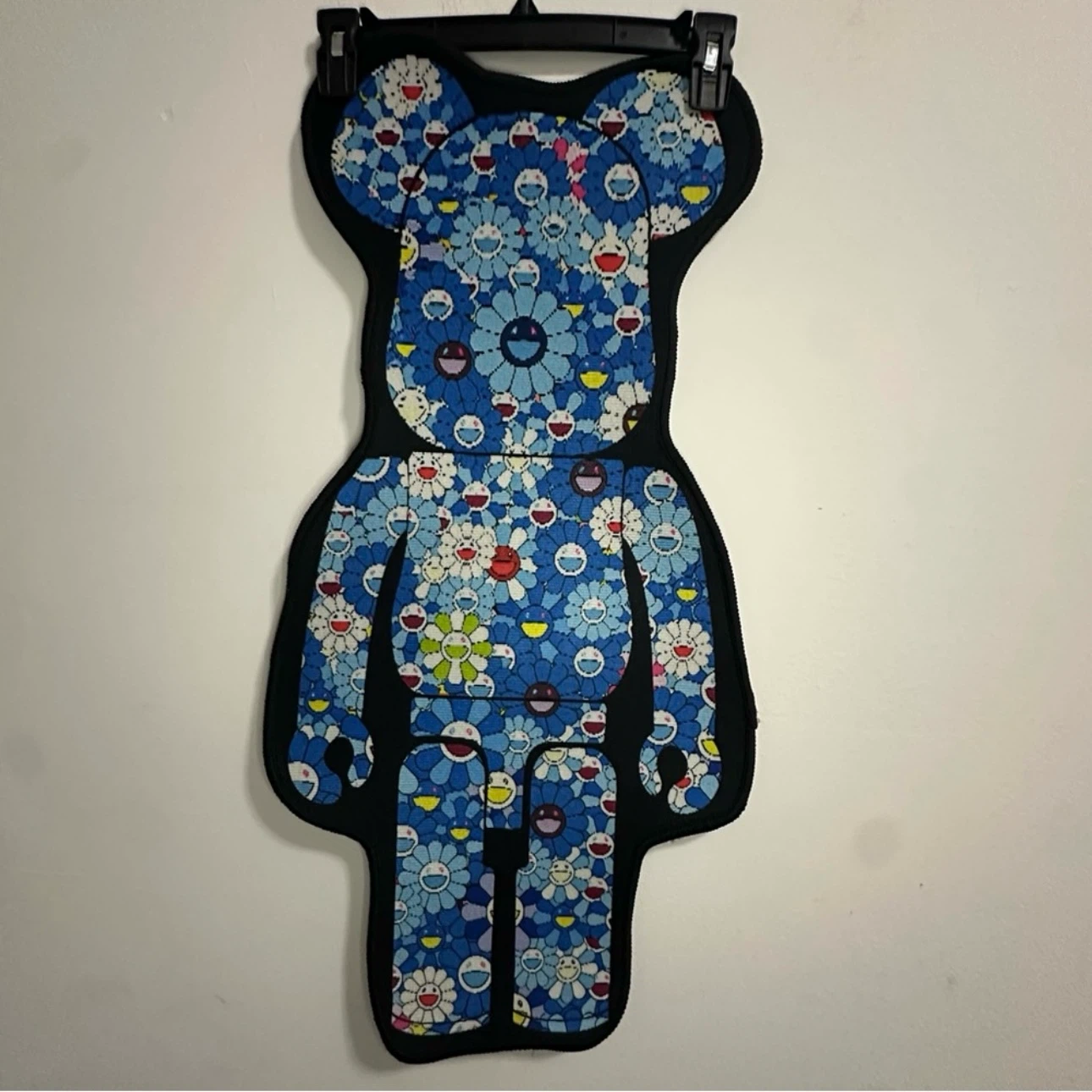 Custom Rug 14.5”X31” Blue Flower Bear Fashion Style