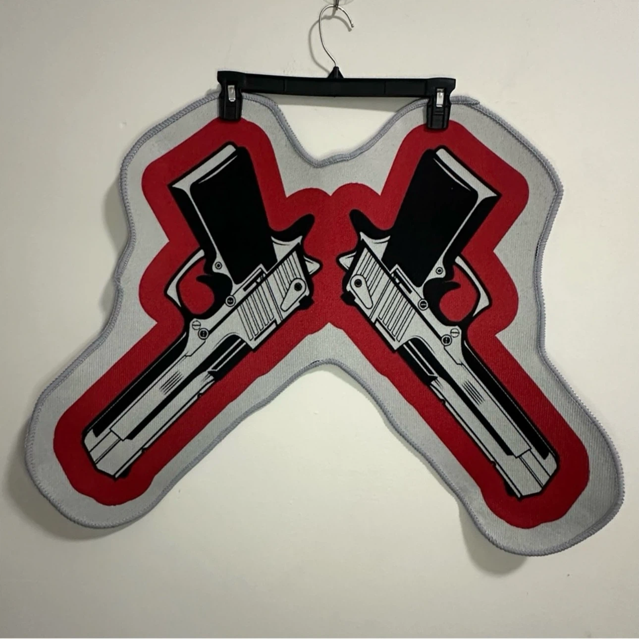 Custom Made Rug 21.5”X22” Two Gun Fashion Style