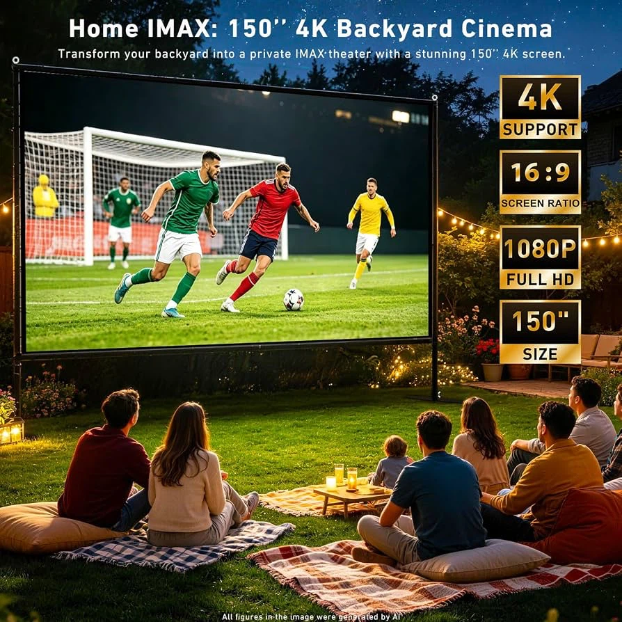 🔥 Brand NEW – 150" Projector Screen with Stand |16:9 - photo 3