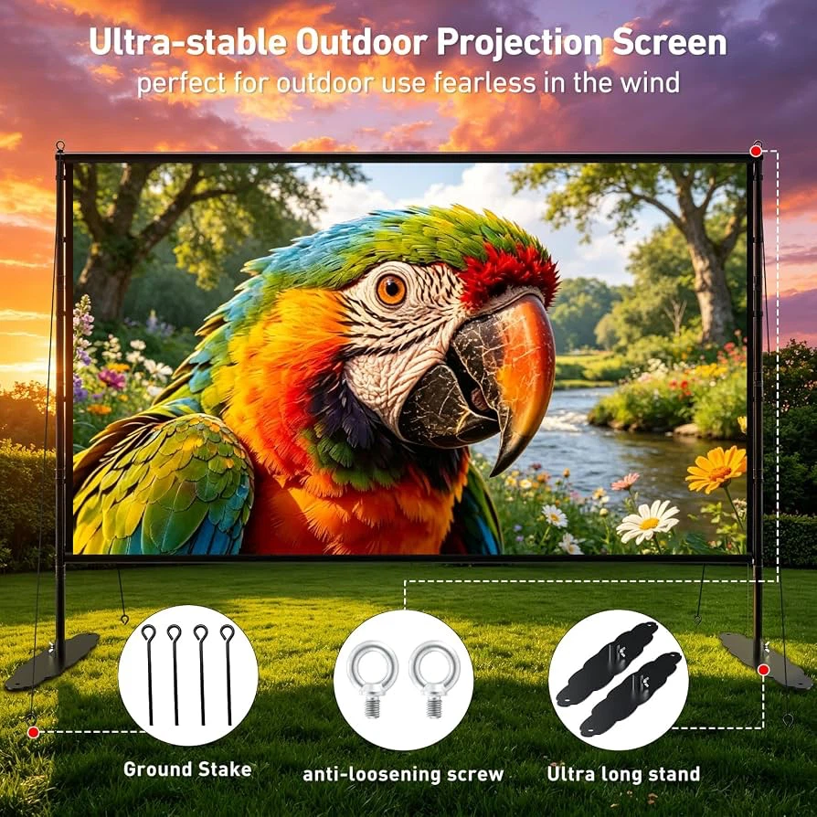 🔥 Brand NEW – 150" Projector Screen with Stand |16:9 - photo 4