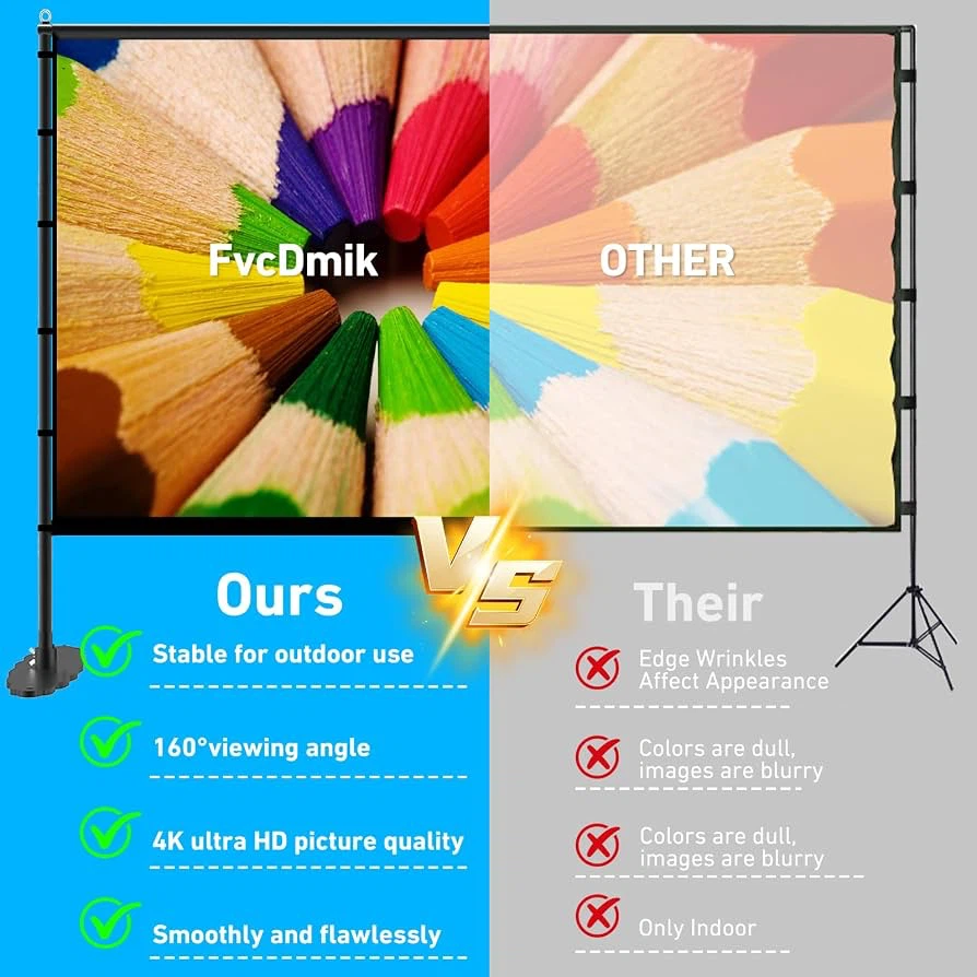 🔥 Brand NEW – 150" Projector Screen with Stand |16:9 - photo 5