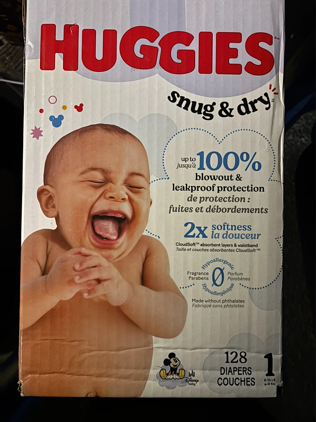 Huggies Snug & Dry Baby Diapers - Size 1
