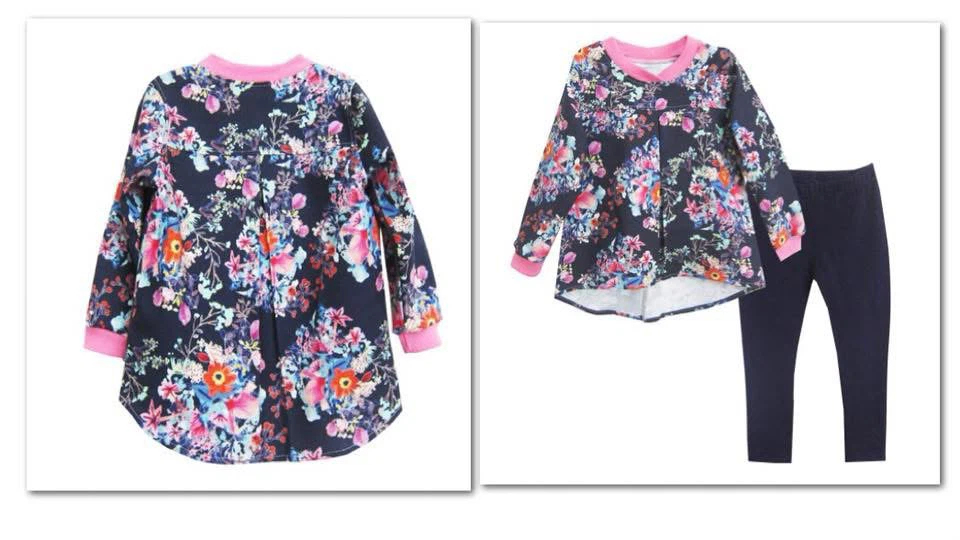 Bright & stylish 2-piece girls’ set — tunic + leggings. - photo 2