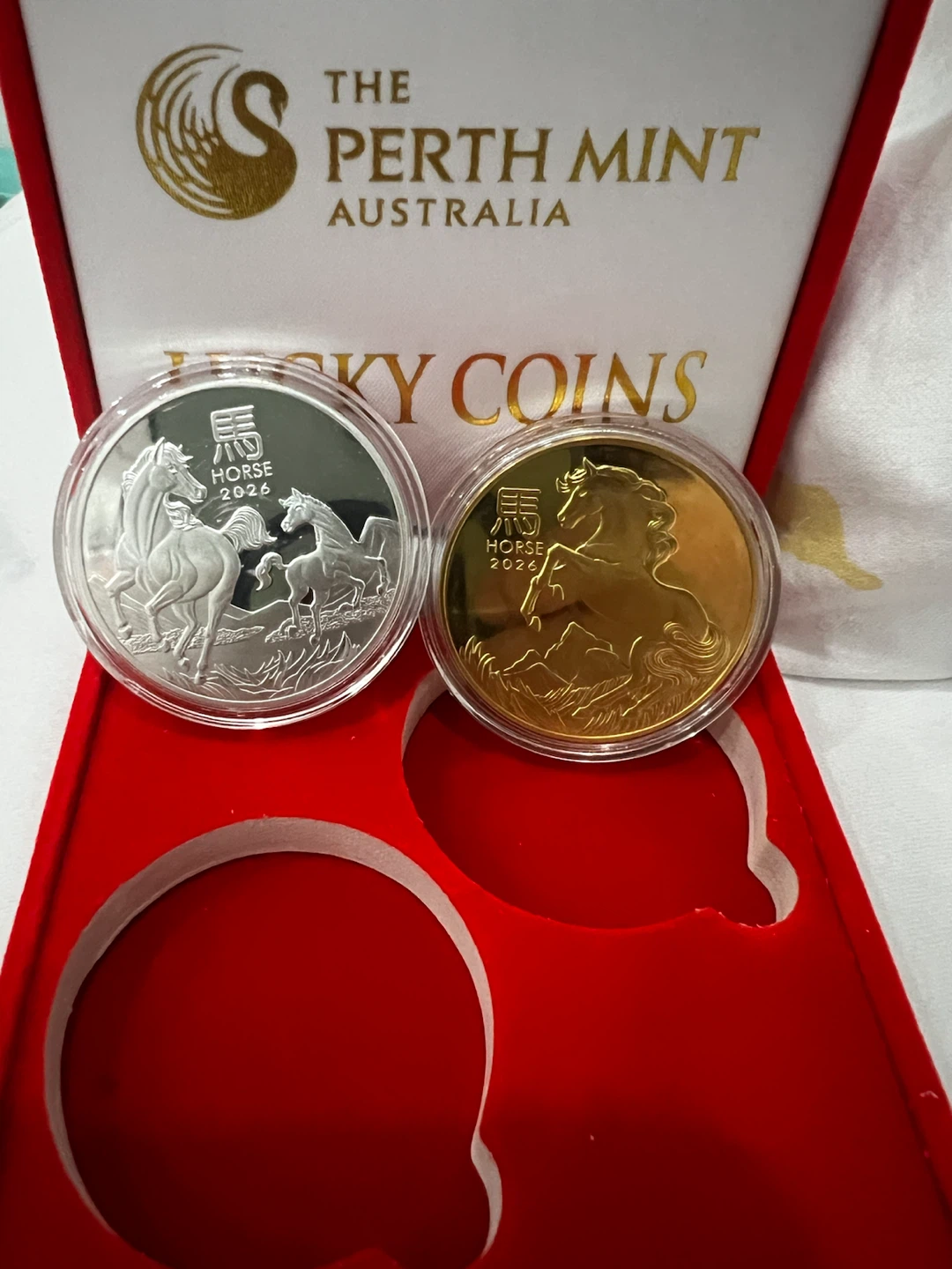 Perth Mint Lucky Coins - Year of the Horse & Charles III