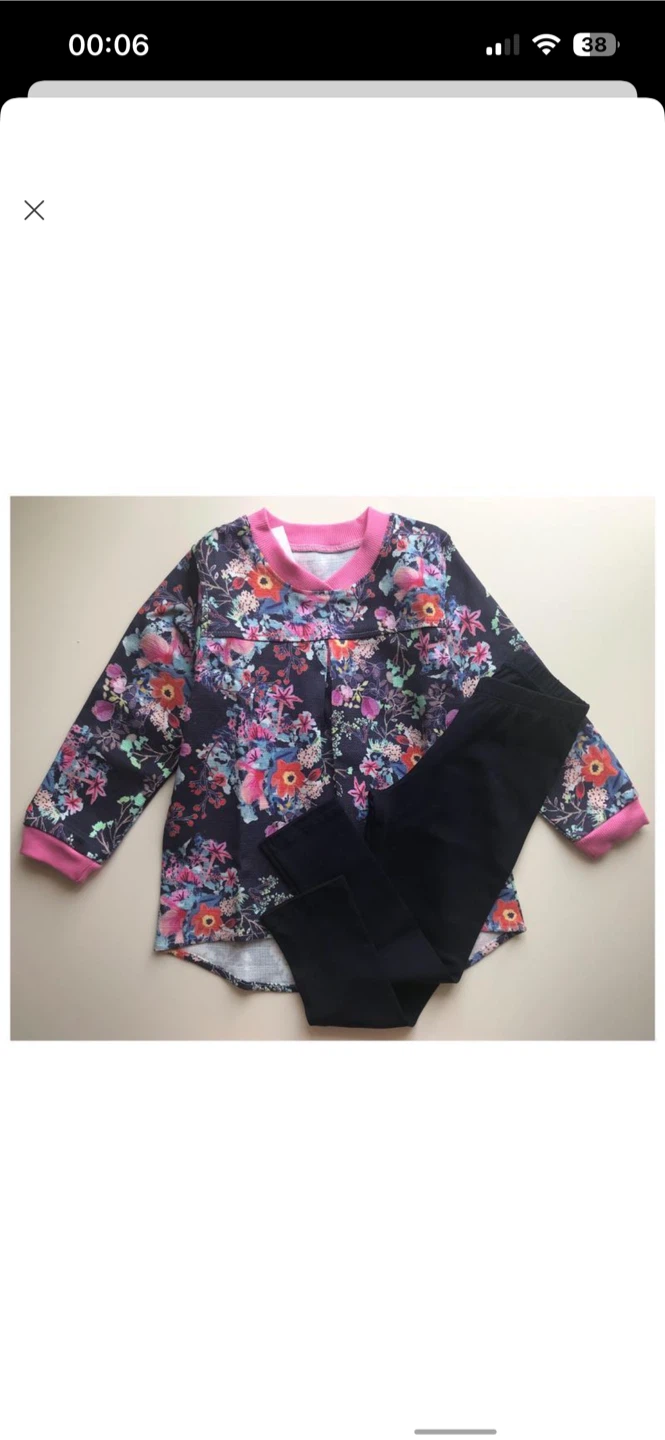 Bright & stylish 2-piece girls’ set — tunic + leggings. - photo 4