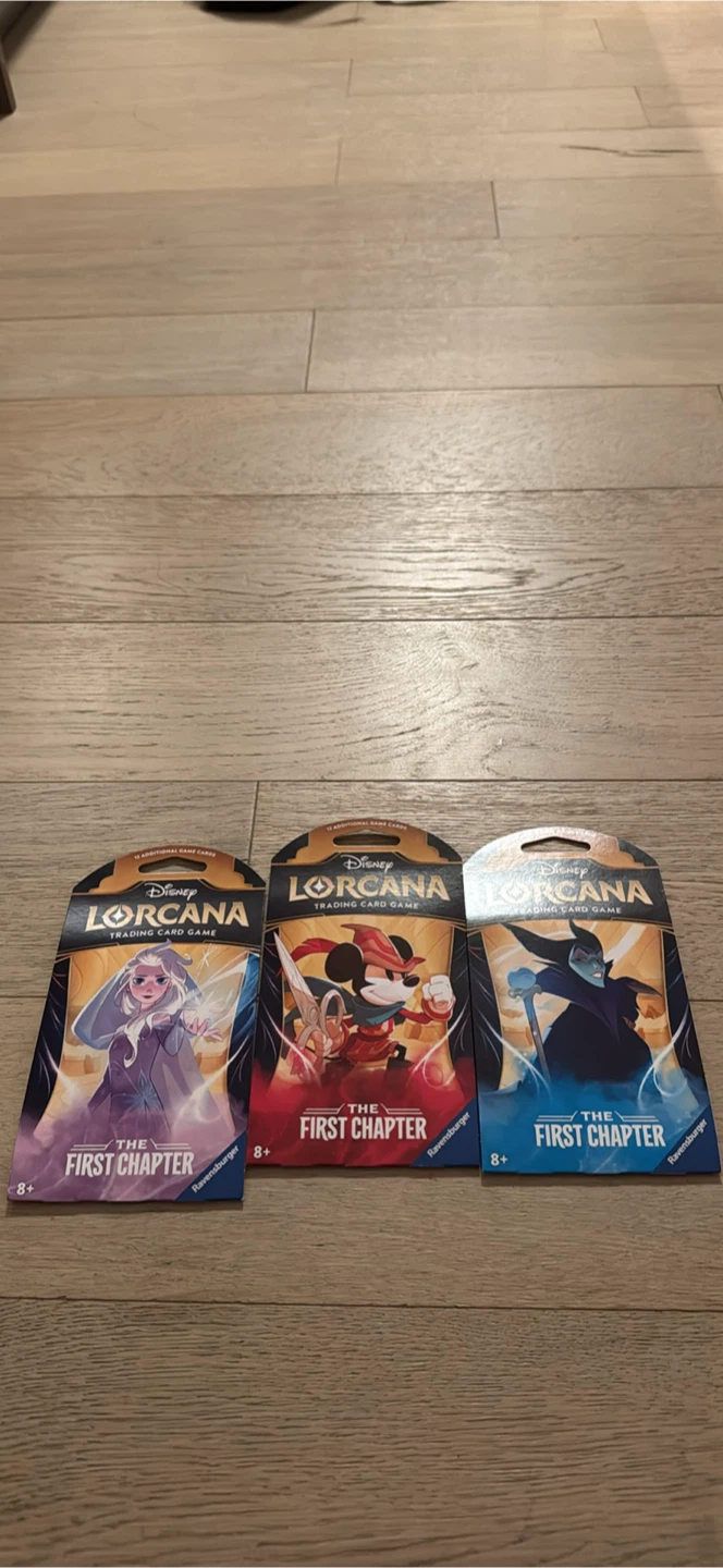 Disney lorcana first chapter sleeve booster pack art set
