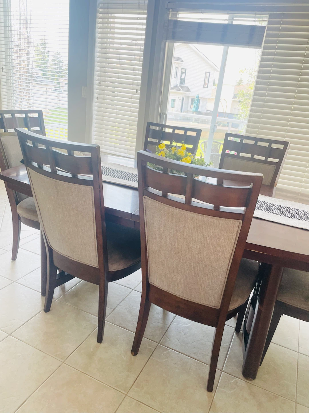 Wooden Dining Table and Chairs Set - photo 4