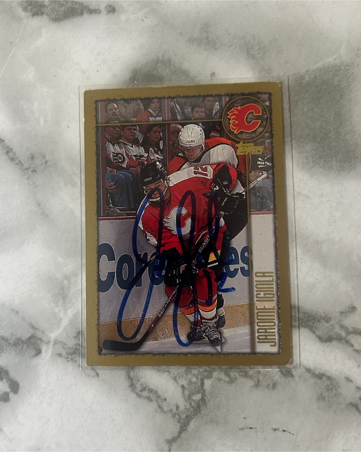Jerome Iginla Calgary Flames Autographed Hockey Card