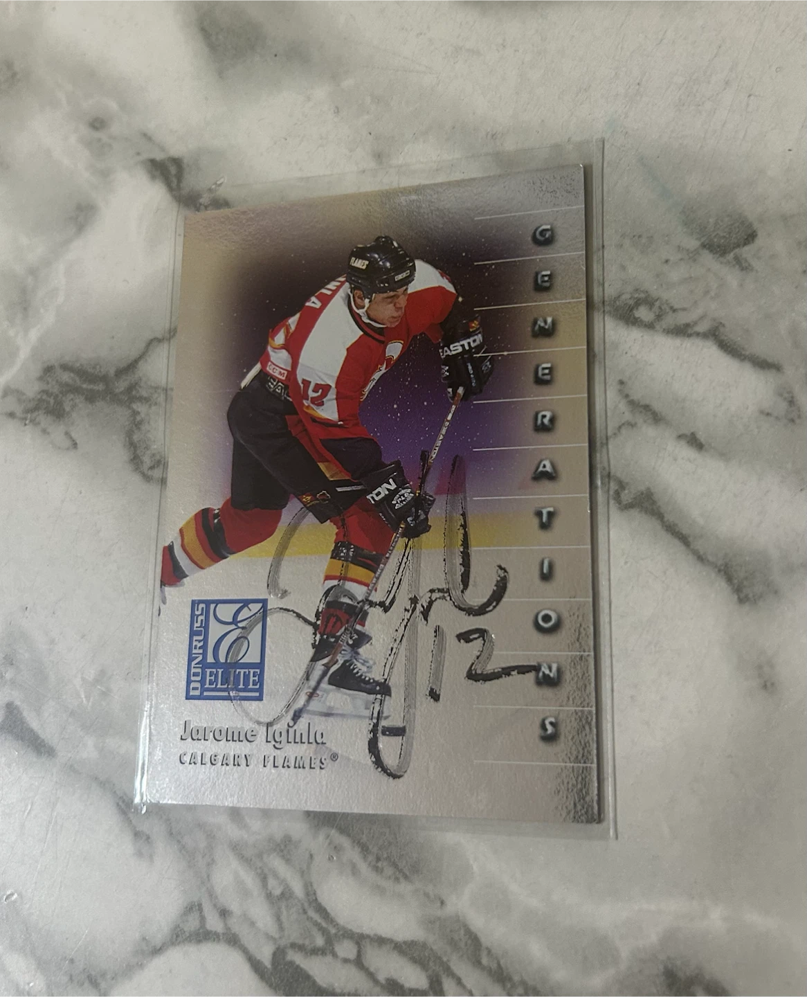 Donruss Elite Jerome Iginla Calgary Flames Hockey Card