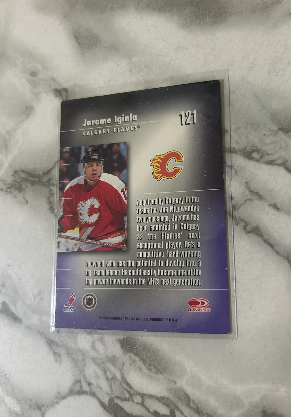 Donruss Elite Jerome Iginla Calgary Flames Hockey Card - photo 2