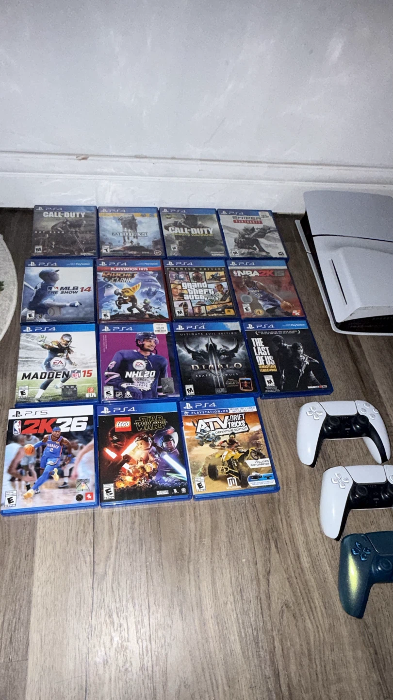 Ps5 disc slim Spider-Man with games bundle!!!
