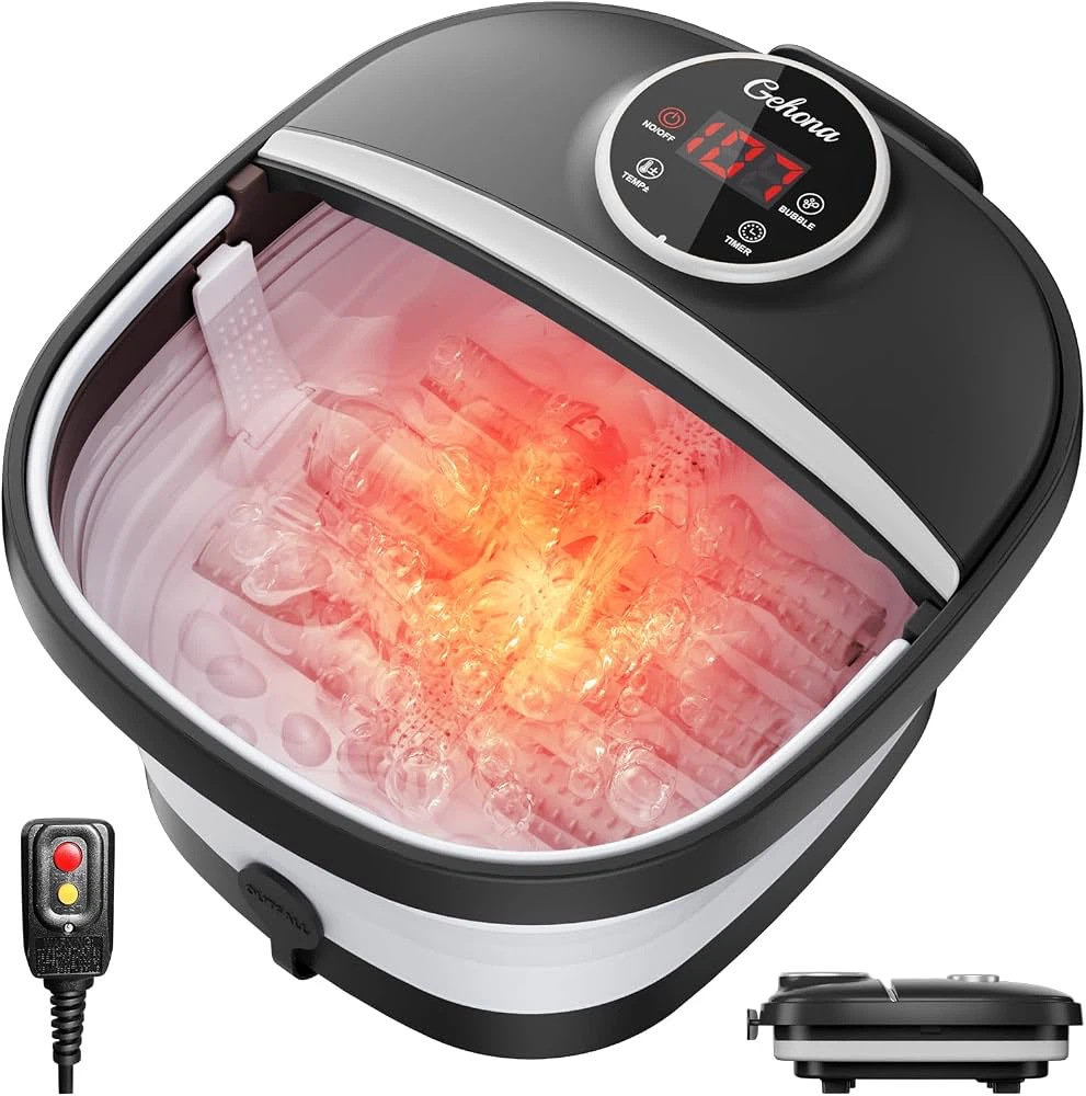 🔥Heated Foot Spa Bath with massage, 🫧 & Temperature Control