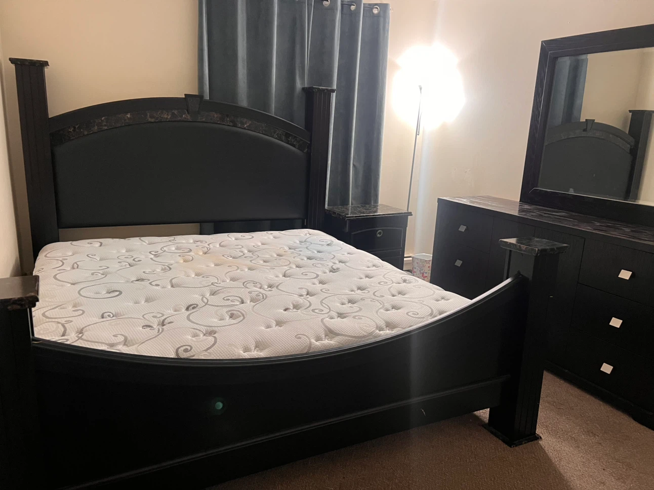 Black king Size Bedroom set